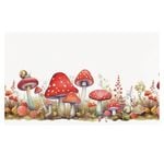 Allwallstickers Medium Multicolour Snail on Mushrooms Wall decal