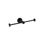 Bradley Matte Black Sorrento Double Toilet Roll Holder
