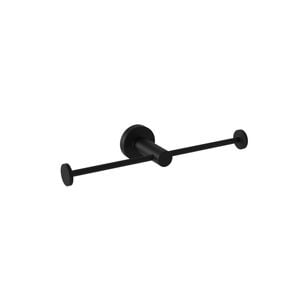 Bradley Matte Black Sorrento Double Toilet Roll Holder