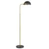 Telbix Pollard Modern Standing Floor Lamp Light Marble Metal Black Antique Gold