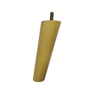 Adoored 53-30x150mm Round Raw Angled Tapered Wooden Leg