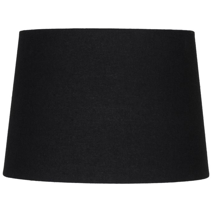 Verve Design 28cm Black Medium Linen Dawn Tapered Shade