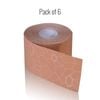 Theraband Kinesiology Tape, 5.1cm X 5m, 6 Rolls, Beige-beige
