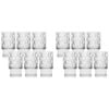 12pc Ecology Dante Glass Hi Ball Tumblers 370ml - Clear