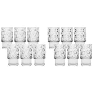 12pc Ecology Dante Glass Hi Ball Tumblers 370ml - Clear