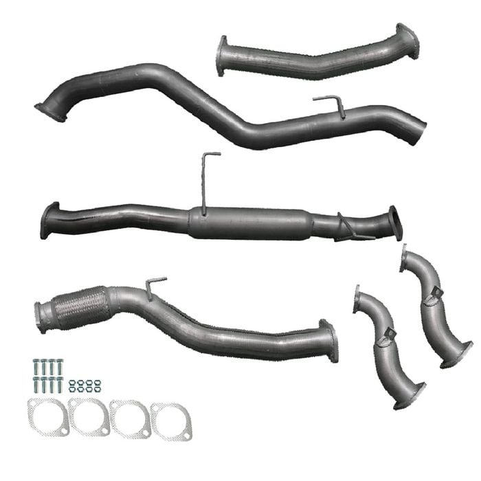 Ignite Exhausts Turbo Back For Holden Rc Colorado 3l 3" No Cat With Hotdog Raw Aluminised Steel