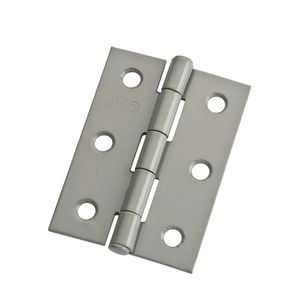 Zenith 70mm Prime Coated Fixed Pin Butt Hinge