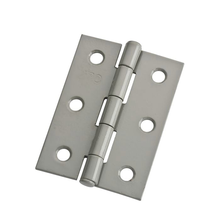 Zenith 70mm Prime Coated Fixed Pin Butt Hinge