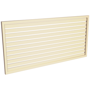 ProtectorAl 1001-2000W X 300-1000H Primrose Aluminium Welded Slat Panel Horizontal 18mm Gap