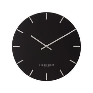 One Six Eight London  Luca Black 40cm Silent Wall Clock