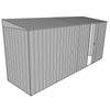 Build-A-Shed 1.2 x 4.5 x 2.0m Skillion Single Sliding Side Door Shed - Zinc