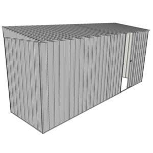 Build-A-Shed 1.2 x 4.5 x 2.0m Skillion Single Sliding Side Door Shed - Zinc