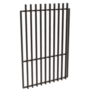 ProtectorAl 800-1200W x 1800H Black Aluminium Radiator Pool Gate