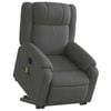 vidaXL Electric Stand up Massage Recliner Chair Armchair Dark Grey Fabric