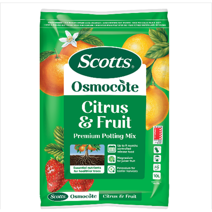 Scotts Osmocote 10L Citrus and Fruit Premium Potting Mix