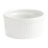 Olympia Whiteware Souffle Dishes Round Porcelain White 105mm (6 Pack)