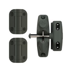 ProtectorAl G8Safe Woodland Grey Double-Sided Gravity Latch And Adjustable Hinges Gravity-X Gate Kit