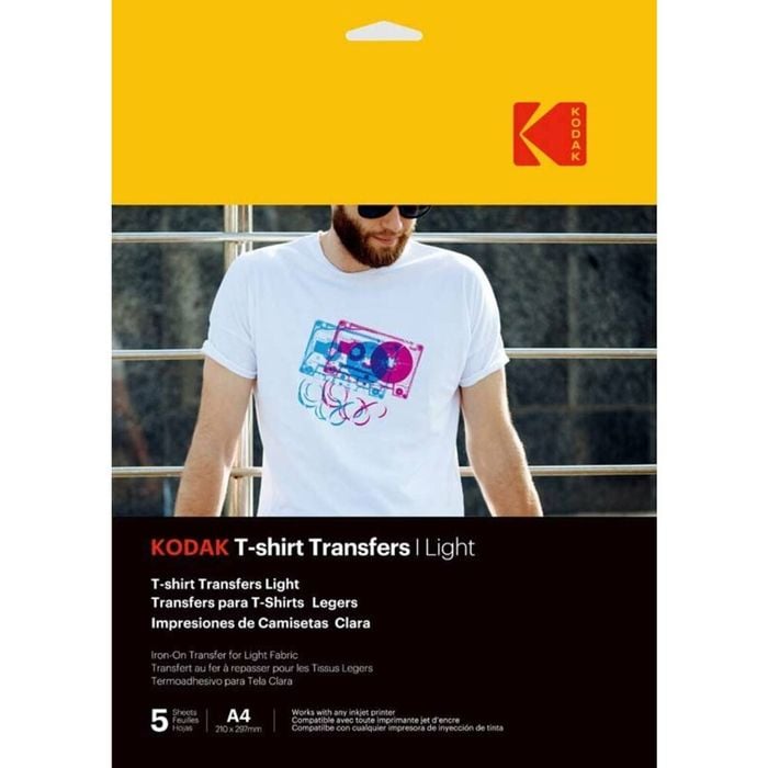 Kodak T-shirt Transfers Light A4 5 Sheets