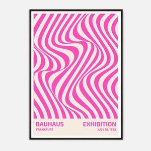 Galrie Bauhaus Frankfurt 1923 Exhibition Poster - Vintage Abstract Art Print, Black Frame, A0 84 x 119cm (33 x 47inch)