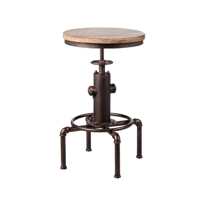 Costway Wood Bar Stools Swivel Bar Bistro Style