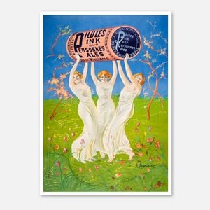 Galrie Vintage Art Nouveau Poster by Dr. Williams Three Elegant Women with Pillules Ink, Poster Only, A2 42 x 60cm (16 x 24inch)