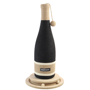 Wine Bottle Cat Scratching Post