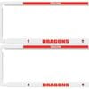 Nrl Car Number Plate Frame Set Of Two - St George Illawarra Dragons - Front/back