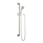 Evekare 32 x 900mm Stainless Steel Grab Rail and 3 Function Shower with 2m Hose