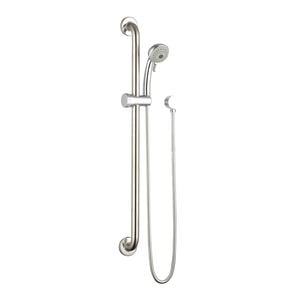 Evekare 32 x 900mm Chrome Grab Rail And 3 Function Shower With 2m Hose WELS 3 Star 9.0L/min