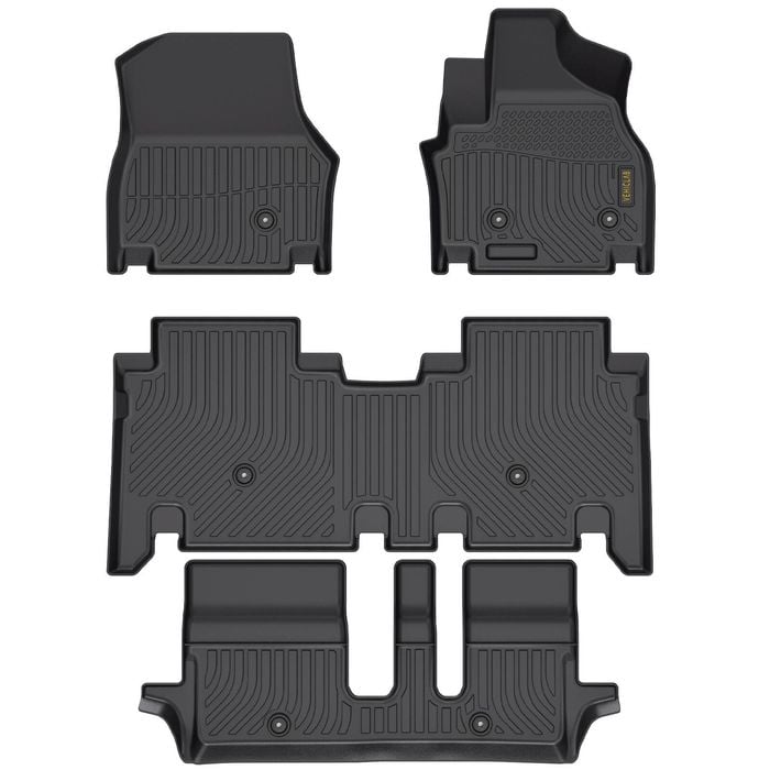 Vehiclab Kia EV9 – 2023+ – 3D/5D All Weather Moulded Car Floor Mats – Right Hand Drive