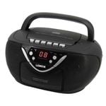 Lenoxx Cd815 Black Portable Boombox Cd-R/Cd-Rw/Cassete Tape Player Am/Fm Radio