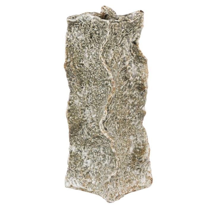 Amalfi Marcellus Vase Large Reactive Green 10x10x24cm