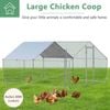 Costway Large Walk-in Chicken Coop Outdoor 4x3x1.95m