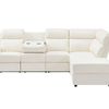 Ronae Corner Recliner Sofa PU - Beige