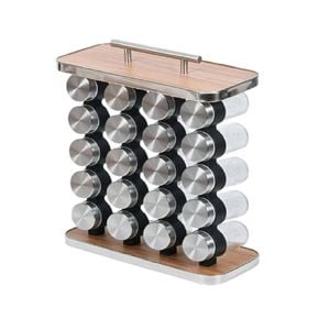 CARLA HOME 20-Jar Spice Rack Organizer Storage for Kitchen Countertop or Cabinet