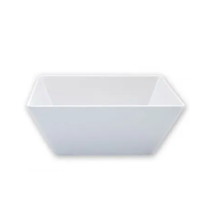 Ryner Square Bowl White Melamine 130x130x70mm
