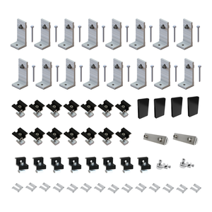 Black Tin Kit 30/35mm for 8 Solar Panels 
