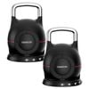 Powertrain 2x 40kg Adjustable Kettlebell One Hand Adjustment Weight Set