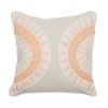 Coast To Coast Home Cameo Cotton Cushion 48x48cm Peach/Natural