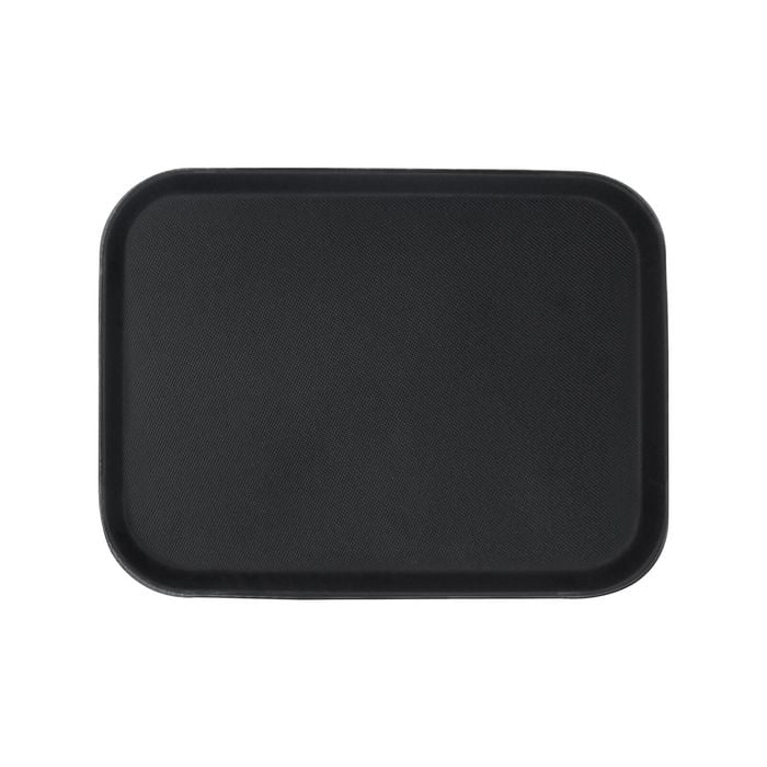 Rectangle Non-Slip Serving Tray - 51cm x 38cm - Black