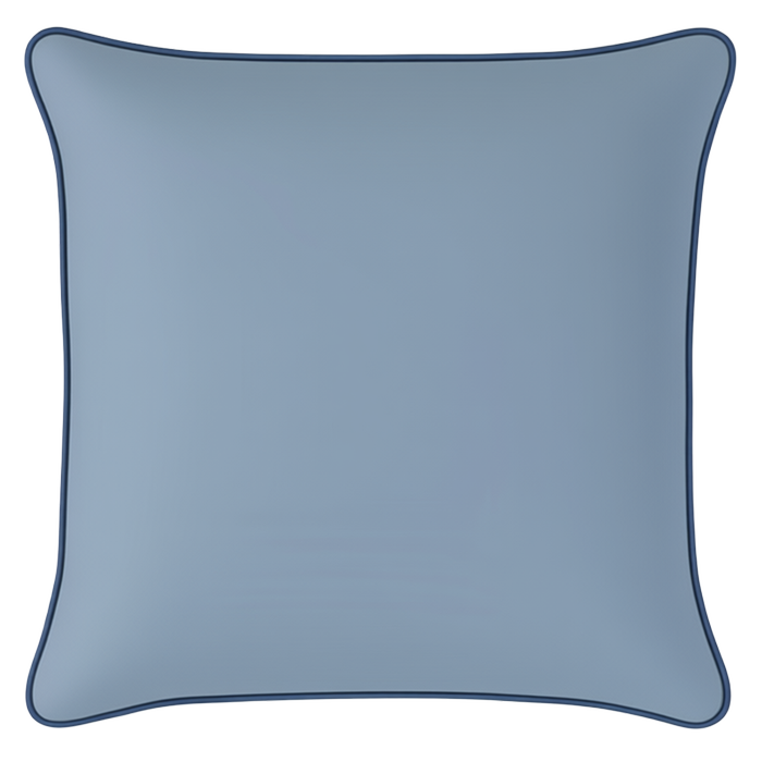 Mojo 45cm Solid Blue Cushion Cover With Pipe