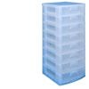 Really Useful Scrapbook Drawers Tower with 8x9.5 Litre Clear Drawers
