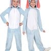 Floppy Ear Kids Blue Bunny Rabbit Animal Onesie Costume - 6-8