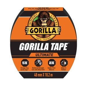 Gorilla 48mm X 18.2m Black Ultimate Tape