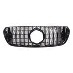 Black Front Upper Grille Grill for Mercedes Benz X-Class 2018 2019 2020