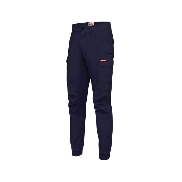 Hard Yakka Navy 3056 Stretch Ripstop Cargo Pants With Cuffs - Size 97R