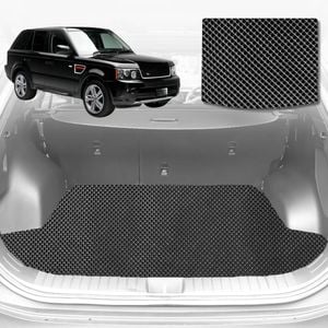 6D Diamond Car Boot Mat for Land Rover Range Rover Sport L3202005-2013-(3rd Row seats up/7 seater)-Cargo Mat-Black-Outback GT