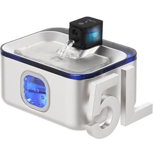 Advwin 5L Automatic Electric Pet Water Fountain Dog Cat Stainless Steel