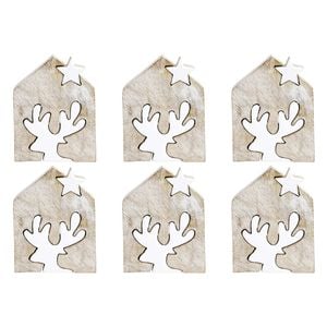 6x LVD Reindeer Guided Star Decorative Sculpture Decoration Home/Lounge Decor