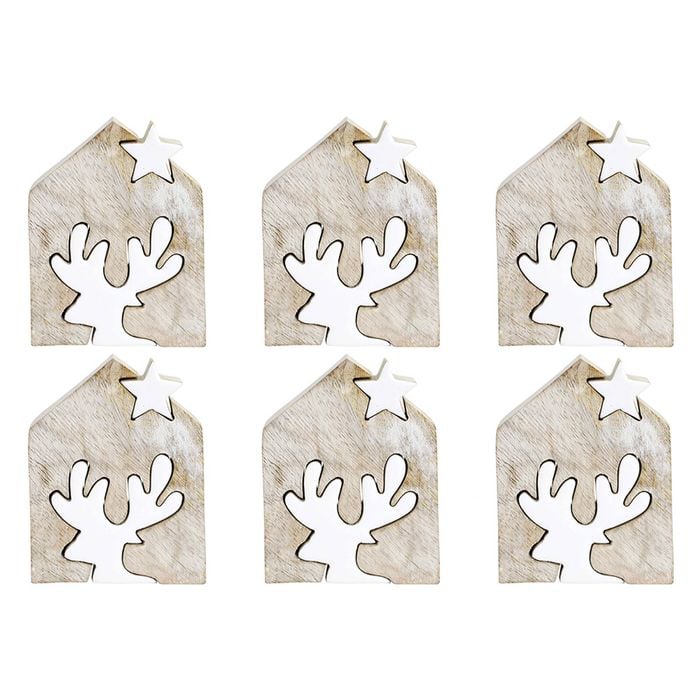 6x LVD Reindeer Guided Star Decorative Sculpture Decoration Home/Lounge Decor